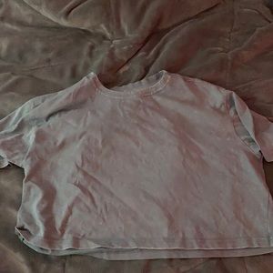 Light green reebok crop top